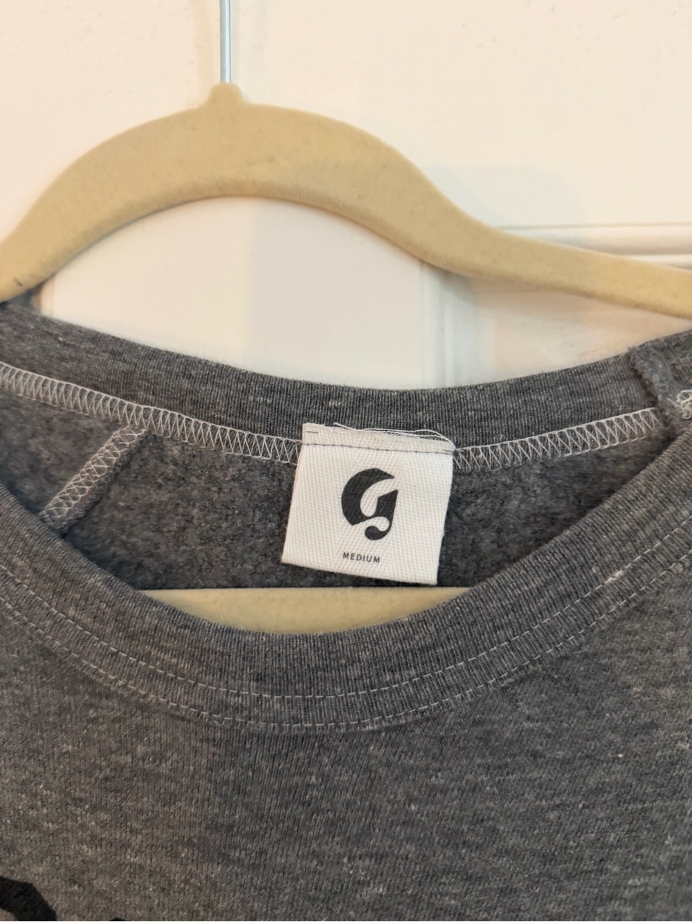 Glossier Gray Logo Crewneck Sweatshirt Medium - Picture 2 of 4
